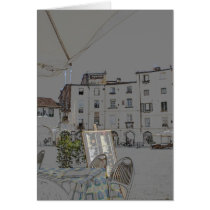 Piazza Anfiteatro in Lucca, Italy cards