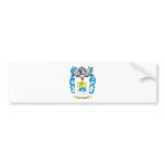 Piazza Coat of Arms (Family Crest) Bumper Sticker