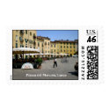 Piazza del Mercato, Lucca, Italia postage
