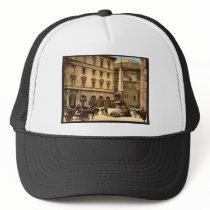 Piazza di Minerva, Rome, Italy classic Photochrom Hats