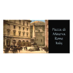 Piazza di Minerva, Rome, Italy Custom Photo Card