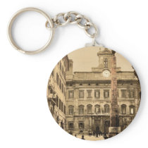 Piazza di Monte Citorio, Rome, Italy classic Photo Key Chains