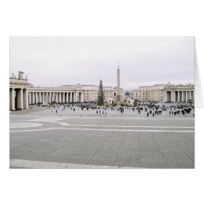 Piazza di San Pietro Greeting Cards by auntlada