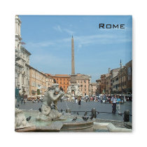 Piazza Navona - Rome Fridge Magnet