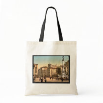 Piazza of Martiri, Naples, Italy classic Photochro Canvas Bag