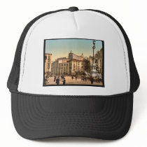 Piazza of Martiri, Naples, Italy classic Photochro Trucker Hats