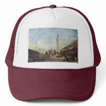 Piazza San Marco A Venezia. By Guardi Francesco Trucker Hats