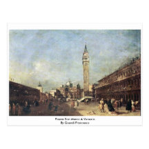 Piazza San Marco A Venezia. By Guardi Francesco Postcards