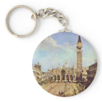 Piazza San Marco. By Canaletto Keychains