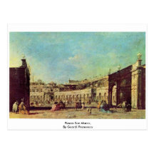 Piazza San Marco, By Guardi Francesco Postcard