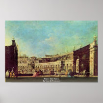 Piazza San Marco, By Guardi Francesco Poster