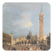 Piazza San Marco, Venice, c.1760 Square Sticker