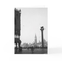Piazza San Marco Venice Italy Winged Lion Card by BellaRossini Piazza San Marco Venice Italy Winged Lion Card