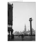 Piazza San Marco Venice Italy Winged Lion Card