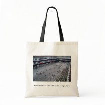 Piazza San Marco with outdoor cafe on right, Venic Tote Bag