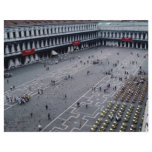 Piazza San Marco with outdoor cafe on right, Venic flyers