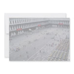 Piazza San Marco with outdoor cafe on right, Venic Invite