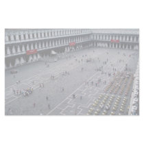 Piazza San Marco with outdoor cafe on right, Venic Personalized Stationery
