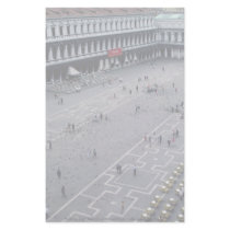 Piazza San Marco with outdoor cafe on right, Venic Stationery
