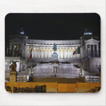 Piazza Venezia at night mousepads