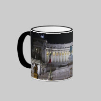 Piazza Venezia at night mugs