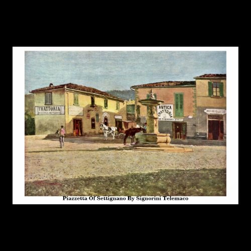 Piazzetta Of Settignano By Signorini Telemaco Poster
