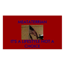 pic006, MEATATERRIAN, IT'S A LIFESTYLE NOT A CH... business cards by SAPPYJIM pic006, MEATATERRIAN, IT'S A LIFESTYLE NOT A CH... business cards