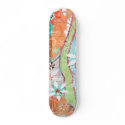Picasojo tropic flower skateboard by Picasojo Picasojo tropic flower skateboard