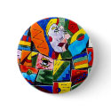 Picasso kritzelt Knopf buttons