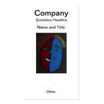 Picasso Inspired Custom Earring/Business Card