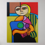 Picasso Style Painting Posters