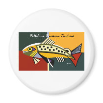Picasso Trout magnets by GewissArt Picasso Trout magnets
