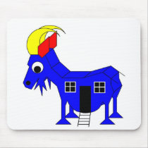 Picasso's She Goat - Playhose Draft mousepads