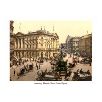 Piccadilly Circus London U.K, 19th century England print