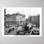 Piccadilly Circus London, England, early 1900's posters