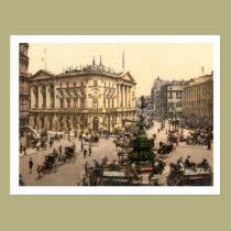Piccadilly Circus, London, England postcards