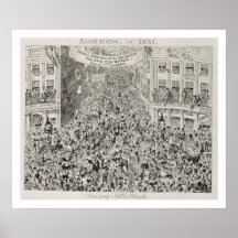 Piccadilly during the Great Exhibition, 1851 Print