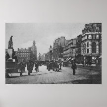 Piccadilly, Manchester, c.1910 Print