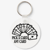Pick A Card keychains