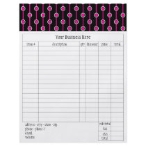 PICK-A-COLOR Dots And Stripes Order Form Custom Flyer