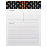 PICK-A-COLOR Dots And Stripes Recipe Letterhead