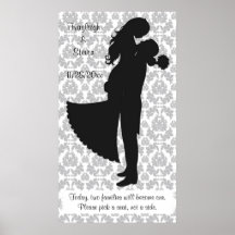 Pick a seat, not a side Wedding Seating Print