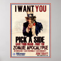 Pick a Side Uncle Sam Poster