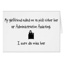 Pick Girlfriend or Administrative Assisting Cards
