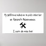 Pick Girlfriend or Aircraft Maintenance Posters