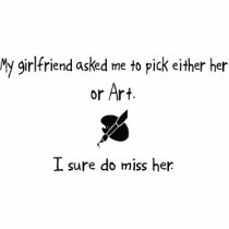 Pick Girlfriend or Art photo sculptures