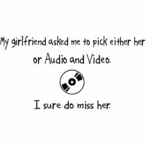 Pick Girlfriend or Audio and Video photo sculptures by whatitis Pick Girlfriend or Audio and Video photo sculptures