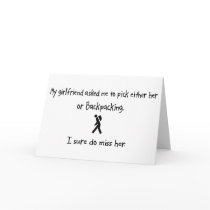 Pick Girlfriend or Backpacking Cards