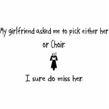 Pick Girlfriend or Choir Photo Cutout