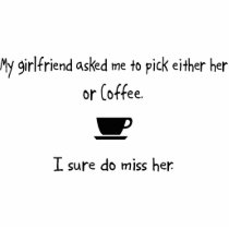 Pick Girlfriend or Coffee photo sculptures by whatitis Pick Girlfriend or Coffee photo sculptures